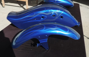 Samples of Work (Motorcycles) / Reference s1779 - Yamaha-Vstar-candy-blue