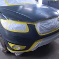 2012 Hyundai Santa Fe prepped and masked up for paint