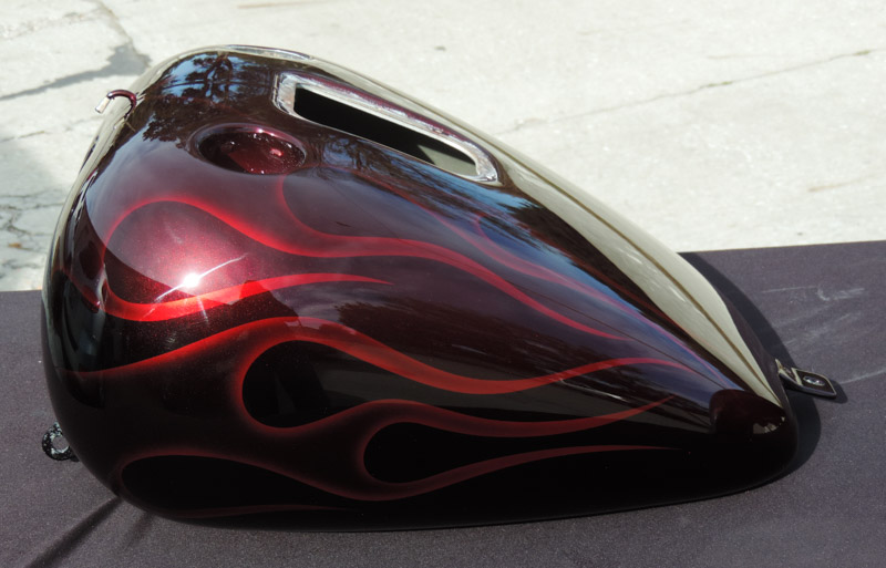 Samples of Work (Motorcycles) / Reference s1734 - Candy WineBerry Brandywine  Ghost Flames